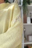 Big Softie Whipstitch Knit Jumper Lemon